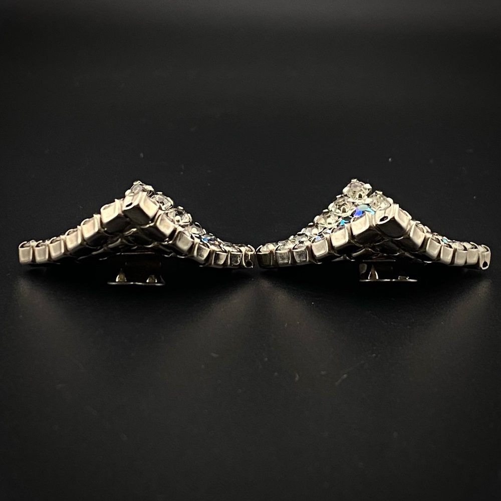 Vintage Rhinestone Shoe Clips - Picture 4 of 9